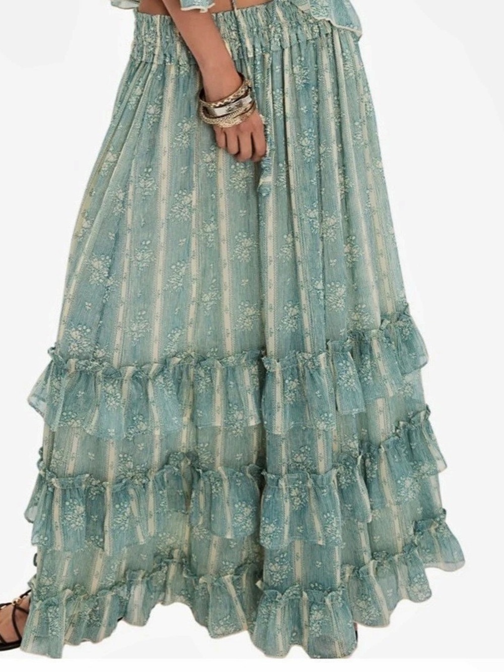 Free People Morning Mist Maxi Skirt. Size Large